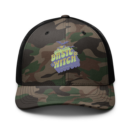 [ID: 680-G146] Basic Witch - Halloween Camouflage Trucker Hat