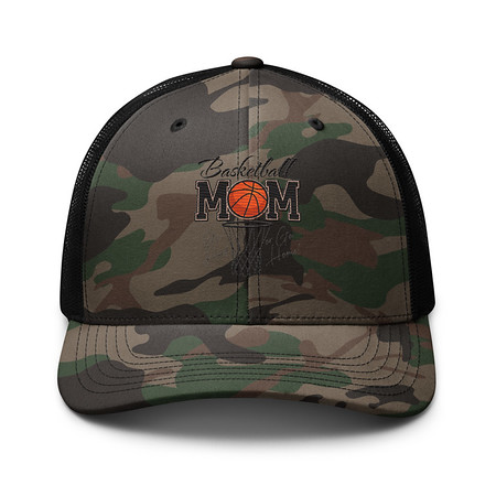 [ID: 680-G148] Basketball Mom - Mother's Day Camouflage Trucker Hat
