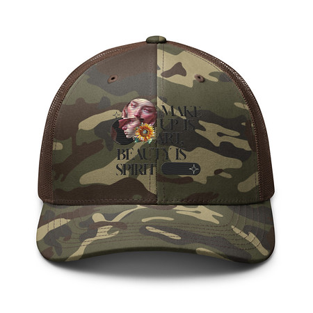 [ID: 680-G174] Beauty is Spirit Camouflage Trucker Hat