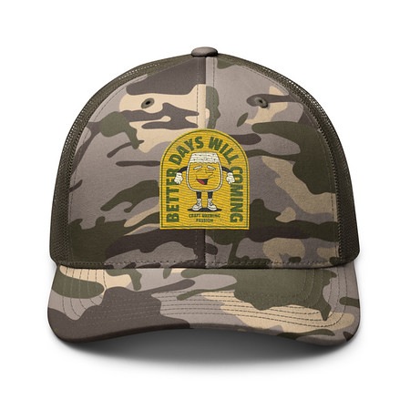 [ID: 680-G194] Better Days Will Coming Camouflage Trucker Hat
