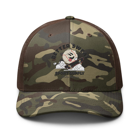 [ID: 680-G195] Better Sweat Sport Supply Camouflage Trucker Hat