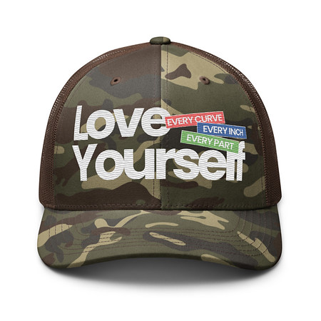 [ID: 680-G246] Body Positivity Camouflage Trucker Hat