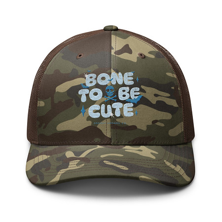 [ID: 680-G250] Bone To Be Cute - Halloween Camouflage Trucker Hat
