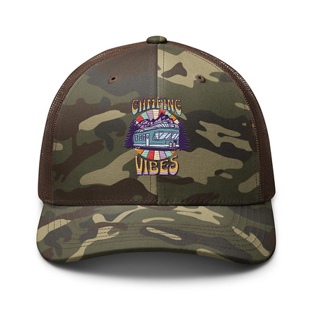 [ID: 680-G327] Camping Vibes Camouflage Trucker Hat