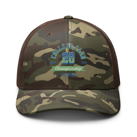 [ID: 680-G352] CC 28 Camouflage Trucker Hat