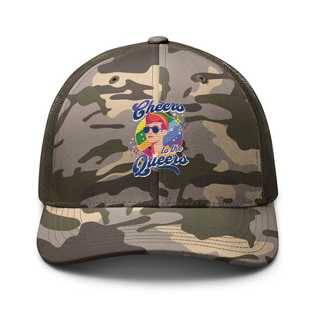 [ID: 680-G362] Cheers to the Queers Camouflage Trucker Hat