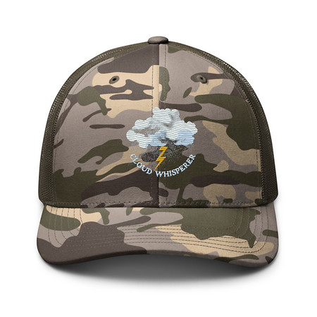 [ID: 680-G387] Cloud Whisperer - Rainy Weather Camouflage Trucker Hat