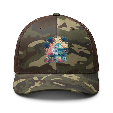 [ID: 680-G391] Coconut Cottage Camouflage Trucker Hat