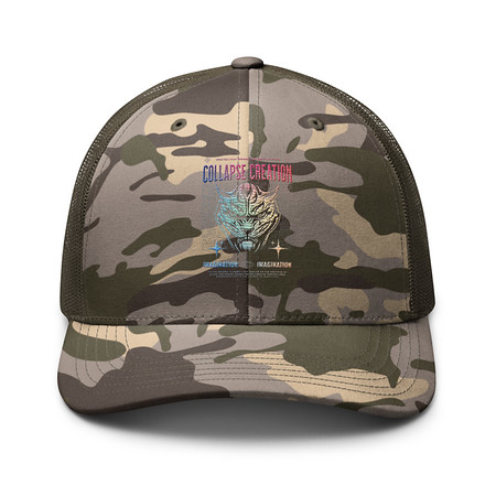 [ID: 680-G406] Collapse Creation Camouflage Trucker Hat