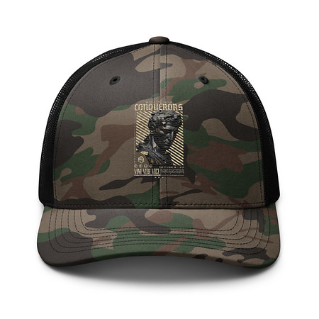 [ID: 680-G413] Conquerors Camouflage Trucker Hat