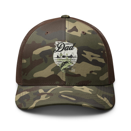 [ID: 680-G419] Coolest Dad Camouflage Trucker Hat