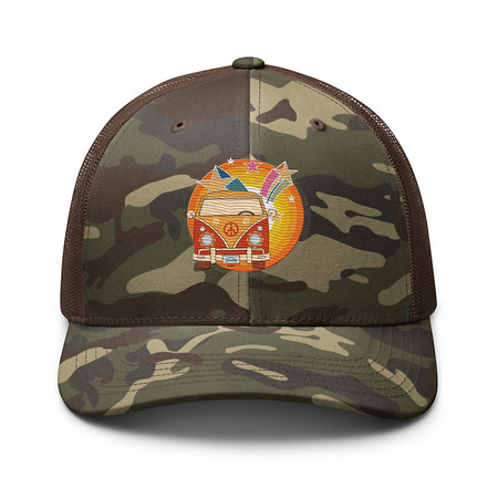 [ID: 680-G429] Crafted in Kittl Camouflage Trucker Hat