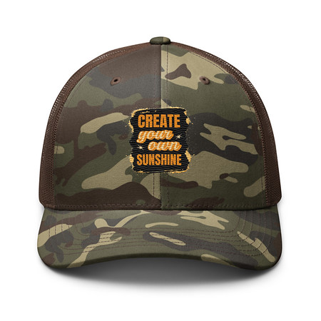 [ID: 680-G432] Create your own Sunshine Camouflage Trucker Hat
