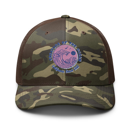 [ID: 680-G435] Creature of the Ocean Camouflage Trucker Hat