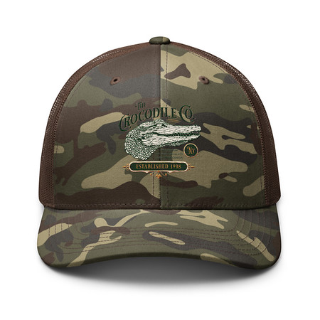 [ID: 680-G439] Crocodile Co. - Wild Animal Camouflage Trucker Hat