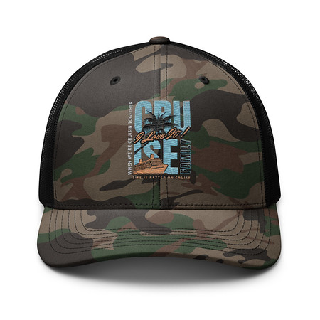 [ID: 680-G440] Cruise Ship Camouflage Trucker Hat