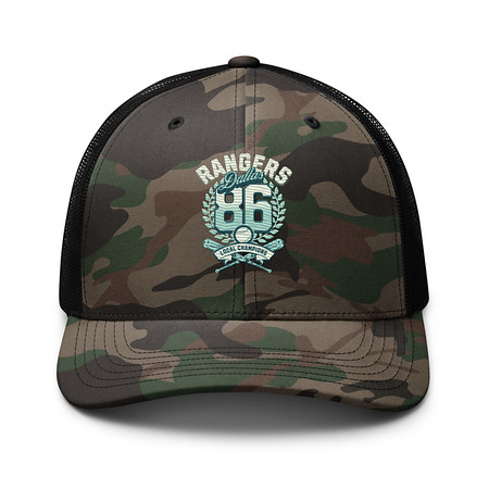 [ID: 680-G464] Dallas Rangers - Old School Sports Camouflage Trucker Hat