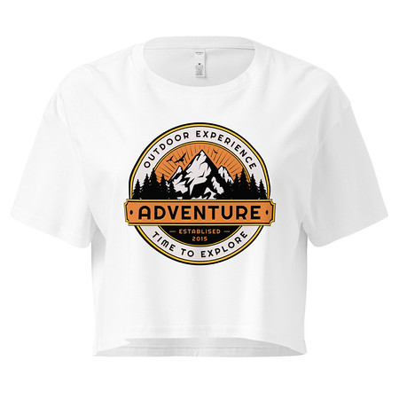 [ID: 636-G26] Adventure - Outdoor Mountain Women's Crop Top