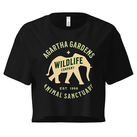[ID: 636-G33] Agartha Gardens Wildlife - Animal Sanctuary Women's Crop Top