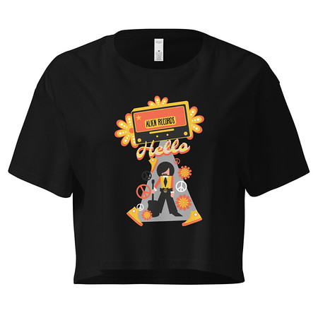 [ID: 636-G39] Alien Records  Women's Crop Top