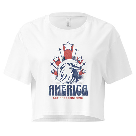 [ID: 636-G63] America Women's Crop Top