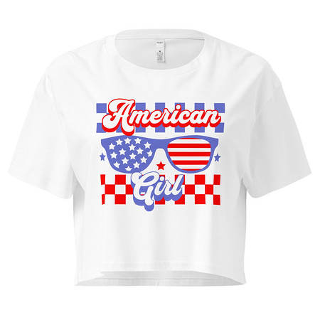 [ID: 636-G72] American girl Women's Crop Top
