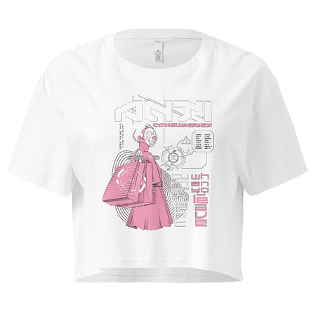 [ID: 636-G91] Anti Consumerism - Futuristic Women's Crop Top