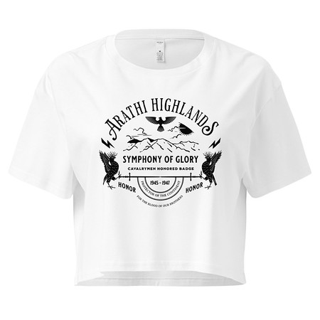 [ID: 636-G98] Arathi Honor Badge - Veteran Women's Crop Top