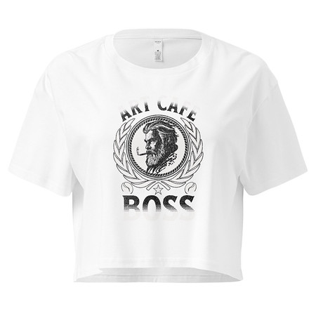 [ID: 636-G101] ART CAFE - BOSS Women's Crop Top