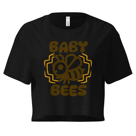 [ID: 636-G122] Baby Bees - Cute Insect Women's Crop Top