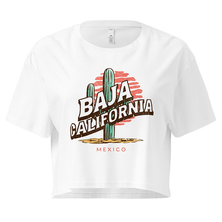 [ID: 636-G132] Baja Cali Mexico Women's Crop Top