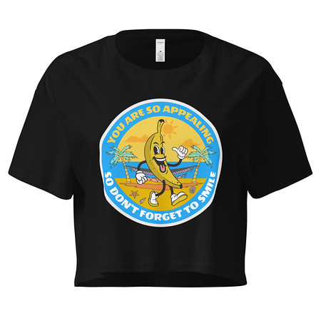 [ID: 636-G135] Banana project _-) Women's Crop Top