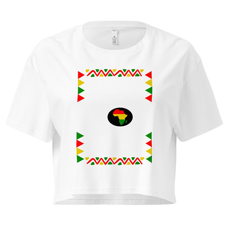 [ID: 636-G220] Black History Month - African American Culture Women's Crop Top