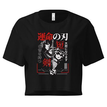 [ID: 636-G234] Blades of Fate - Japanese Manga Anime Women's Crop Top
