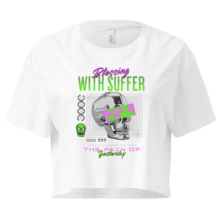 [ID: 636-G235] Blessing With Suffer Women's Crop Top