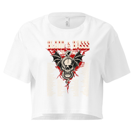 [ID: 636-G236] Blood & Basss - Snake and Skull Women's Crop Top