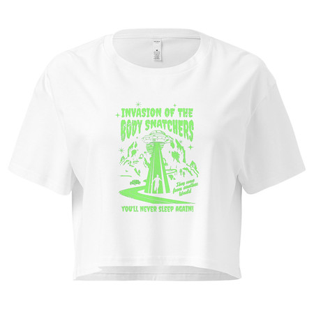 [ID: 636-G247] Body Snatchers - UFO Invasion Women's Crop Top