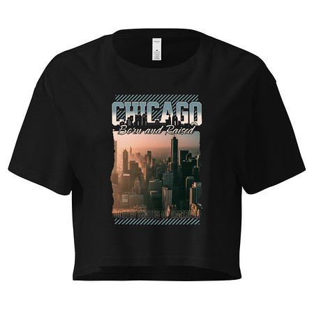 [ID: 636-G257] Born and Raised Women's Crop Top