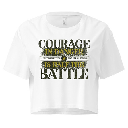 [ID: 636-G281] Brave Soldier Women's Crop Top