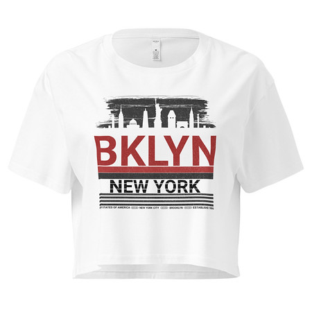 [ID: 636-G289] Brooklyn -New York   Women's Crop Top