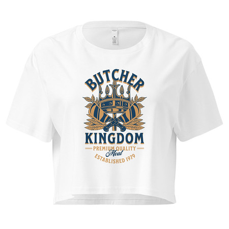 [ID: 636-G301] Butcher Kingdom - Royal Women's Crop Top