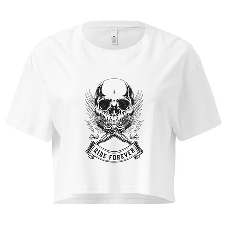 [ID: 636-G305] CAFE RACER Women's Crop Top