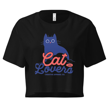 [ID: 636-G347] Cats Lovers Women's Crop Top