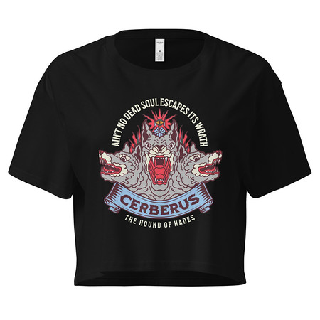 [ID: 636-G353] Cerberus - Underworld Dogs Women's Crop Top