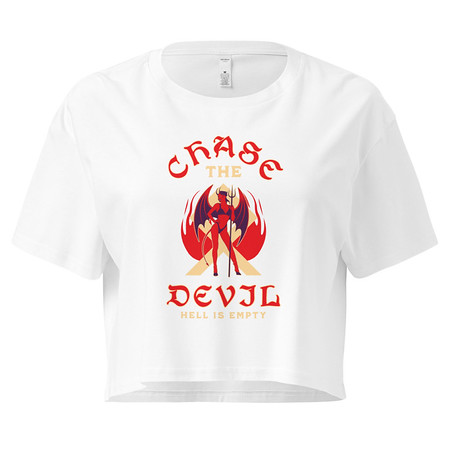 [ID: 636-G359] Chase The Devil Women's Crop Top