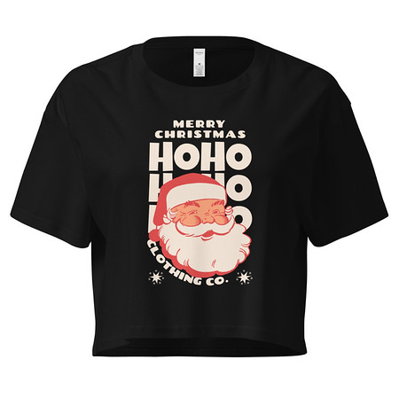 [ID: 636-G374] Christmas Season - Santa Claus Women's Crop Top