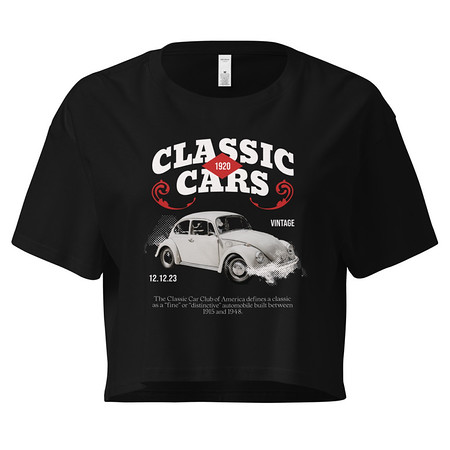 [ID: 636-G382] Classic Cars Women's Crop Top