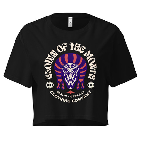 [ID: 636-G389] Clown of the Month Women's Crop Top