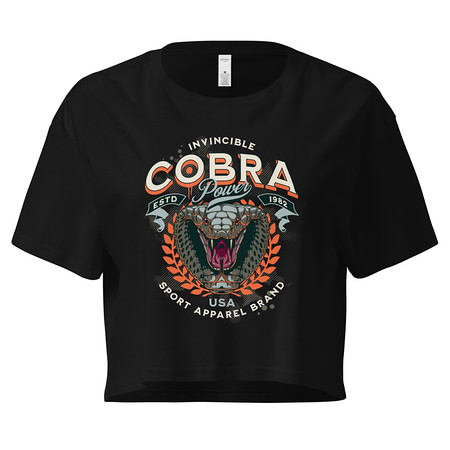 [ID: 636-G390] Cobra Power - Sports Women's Crop Top