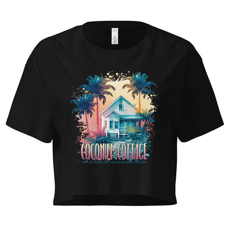 [ID: 636-G391] Coconut Cottage Women's Crop Top